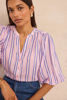 Picture of LONG-SLEEVE STRIPED COTTON BLOUSE DARINA